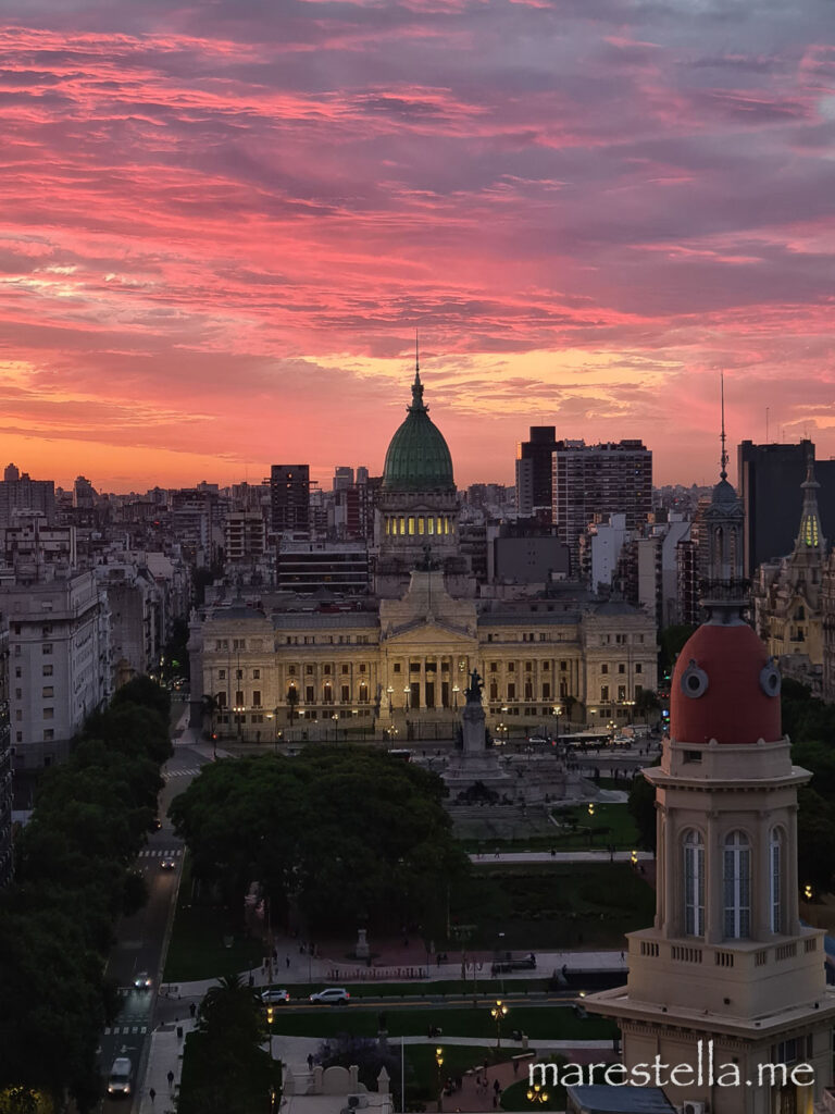 Sonnenuntergang Buenos Aires, Argentinien