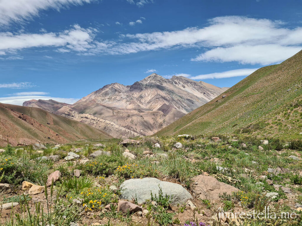 Landschaft Aconcagua Nationalpark, Mendoza, Argentinien